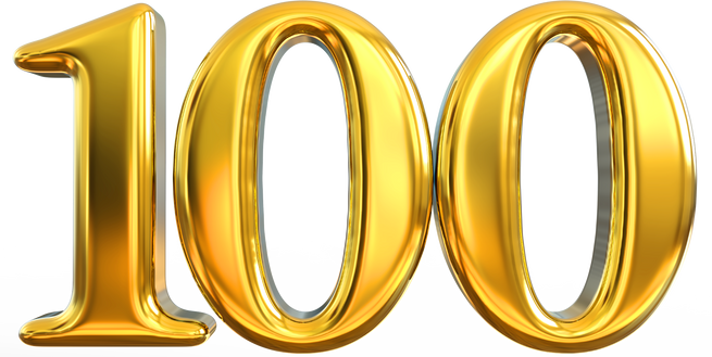 Gold number 100